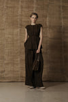 Mutedance 25 Spring/Summer Flower Pleated Trousers MD-MD25SS99-BROWN MD25SS97